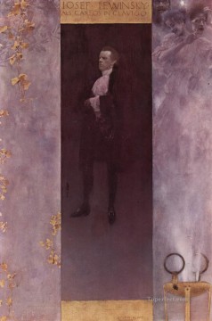 Gustavo Klimt Painting - Retratos Schauspielers Josef Lewin skyals Carlos Simbolismo Gustav Klimt